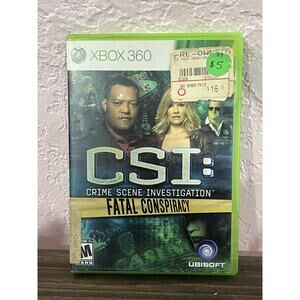 CSI Fatal Conspiracy Xbox 360 Video Game Crime Scene Investigation